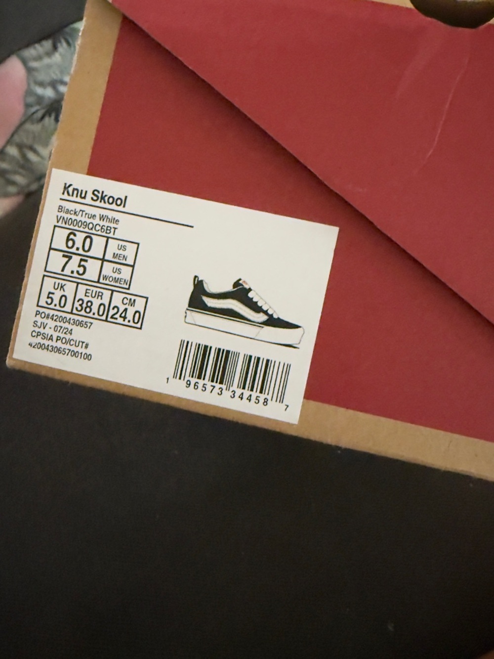 Vans Black and White Old Skool Low-Top Sneakers - Picture 3 of 3